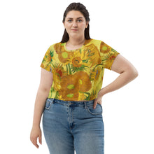Load image into Gallery viewer, Vincent van Gogh All-Over Print Crop Tee