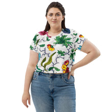 Load image into Gallery viewer, All-Over Print Crop Tee
