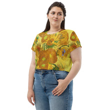 Load image into Gallery viewer, Vincent van Gogh All-Over Print Crop Tee