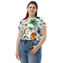 Load image into Gallery viewer, All-Over Print Crop Tee