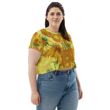 Load image into Gallery viewer, Vincent van Gogh All-Over Print Crop Tee