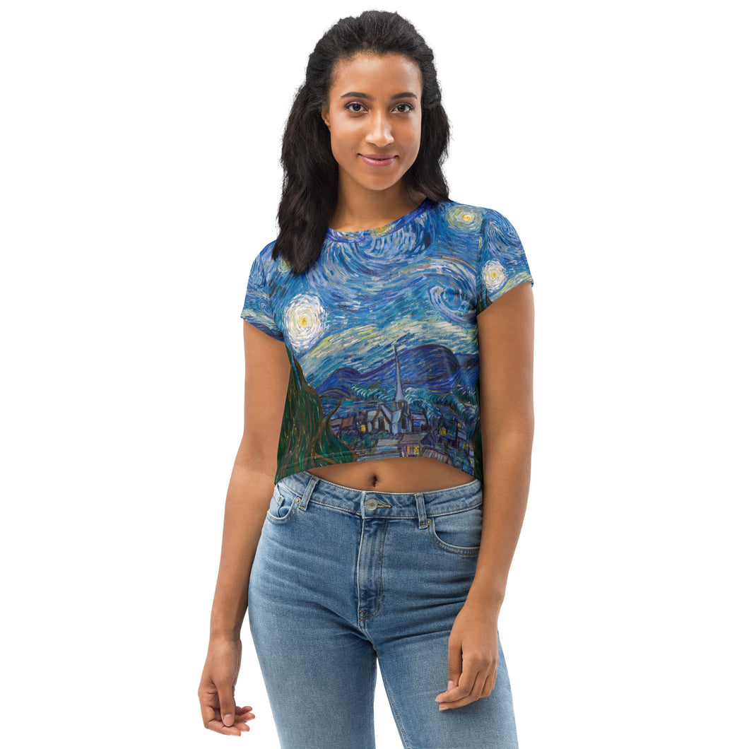 All-Over Print Crop Tee