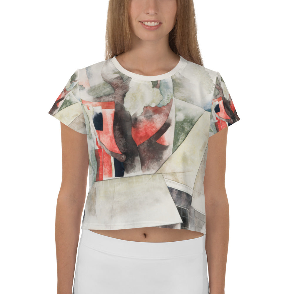 All-Over Print Crop Tee