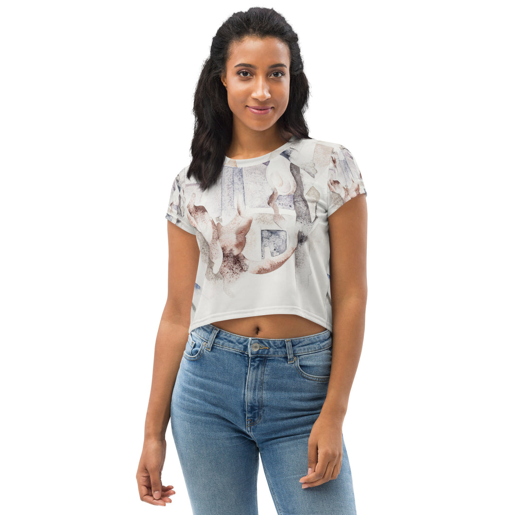 All-Over Print Crop Tee