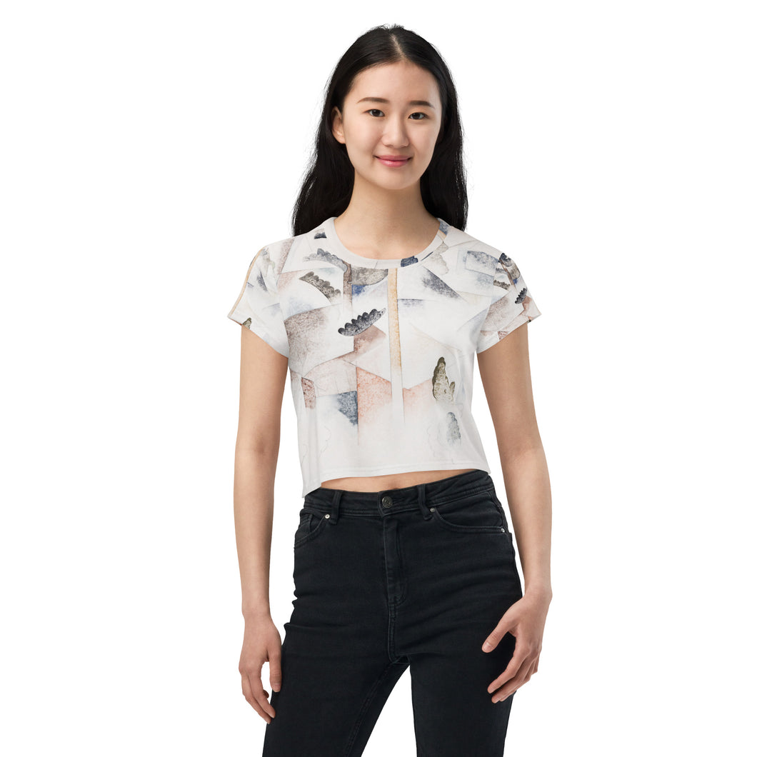 All-Over Print Crop Tee