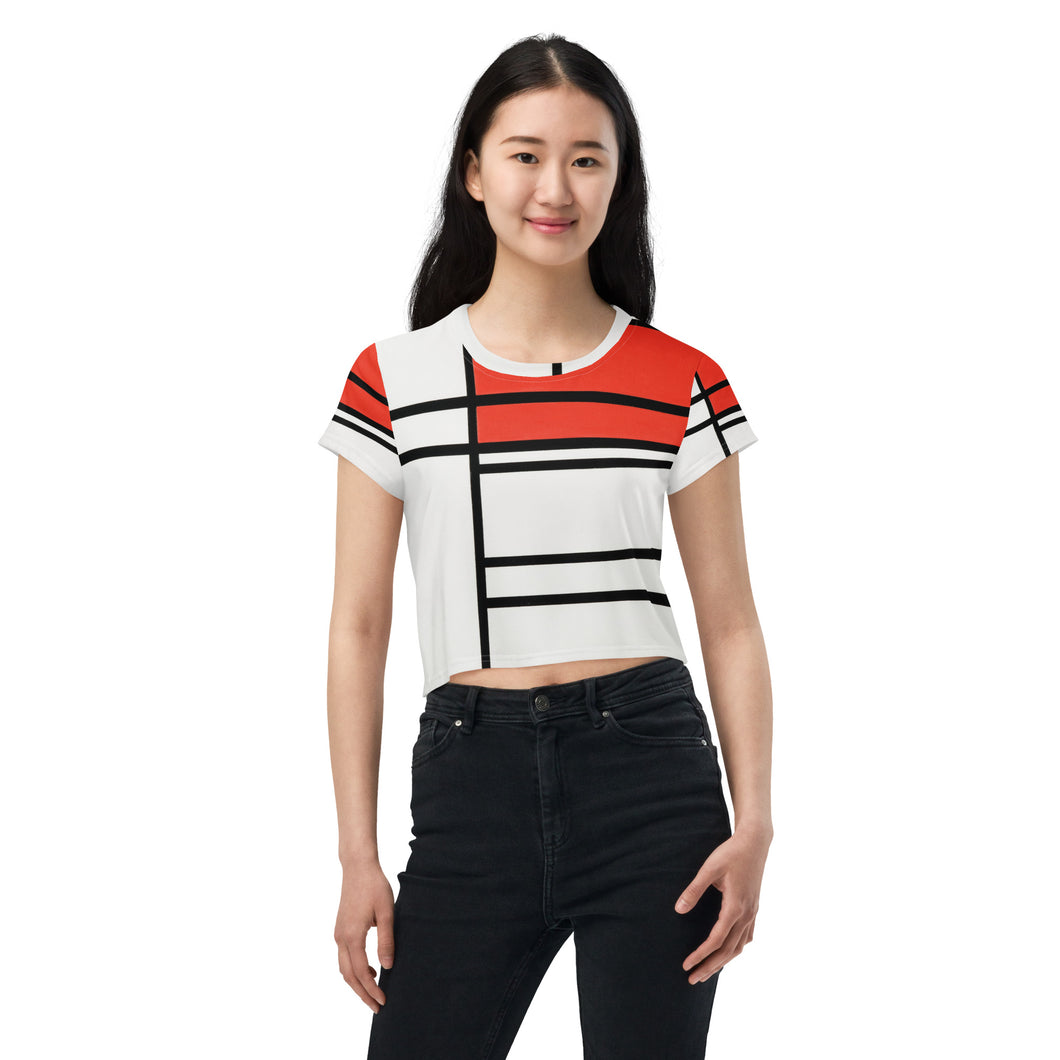 All-Over Print Crop Tee