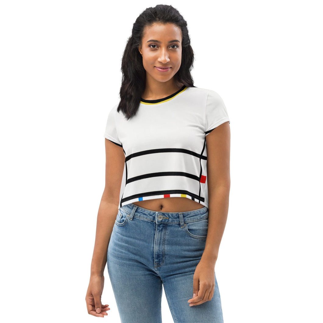 All-Over Print Crop Tee