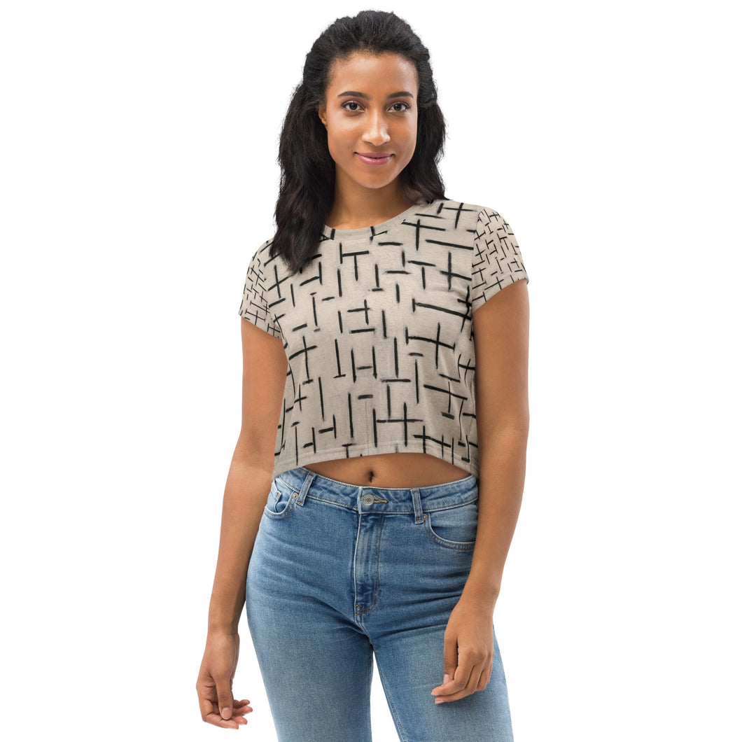 All-Over Print Crop Tee