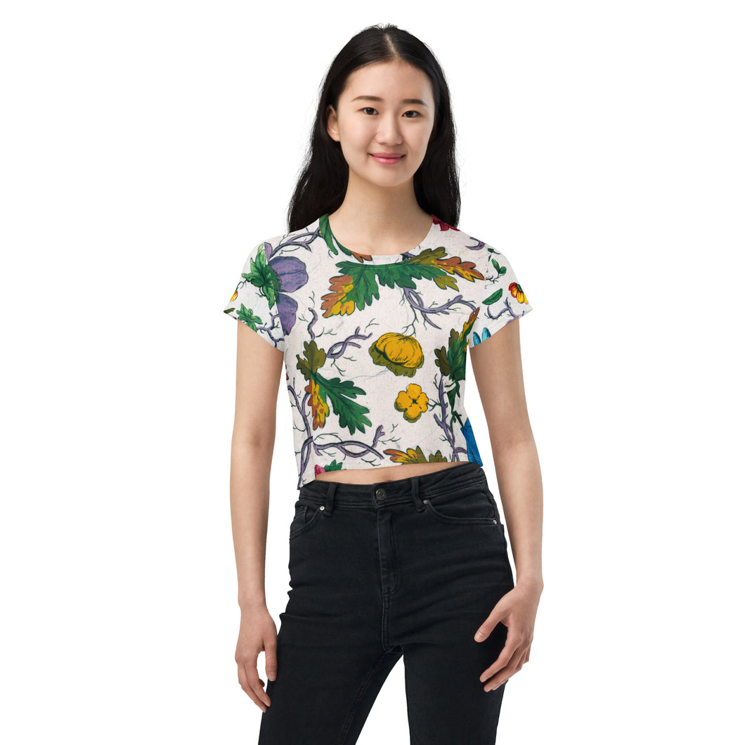 All-Over Print Crop Tee